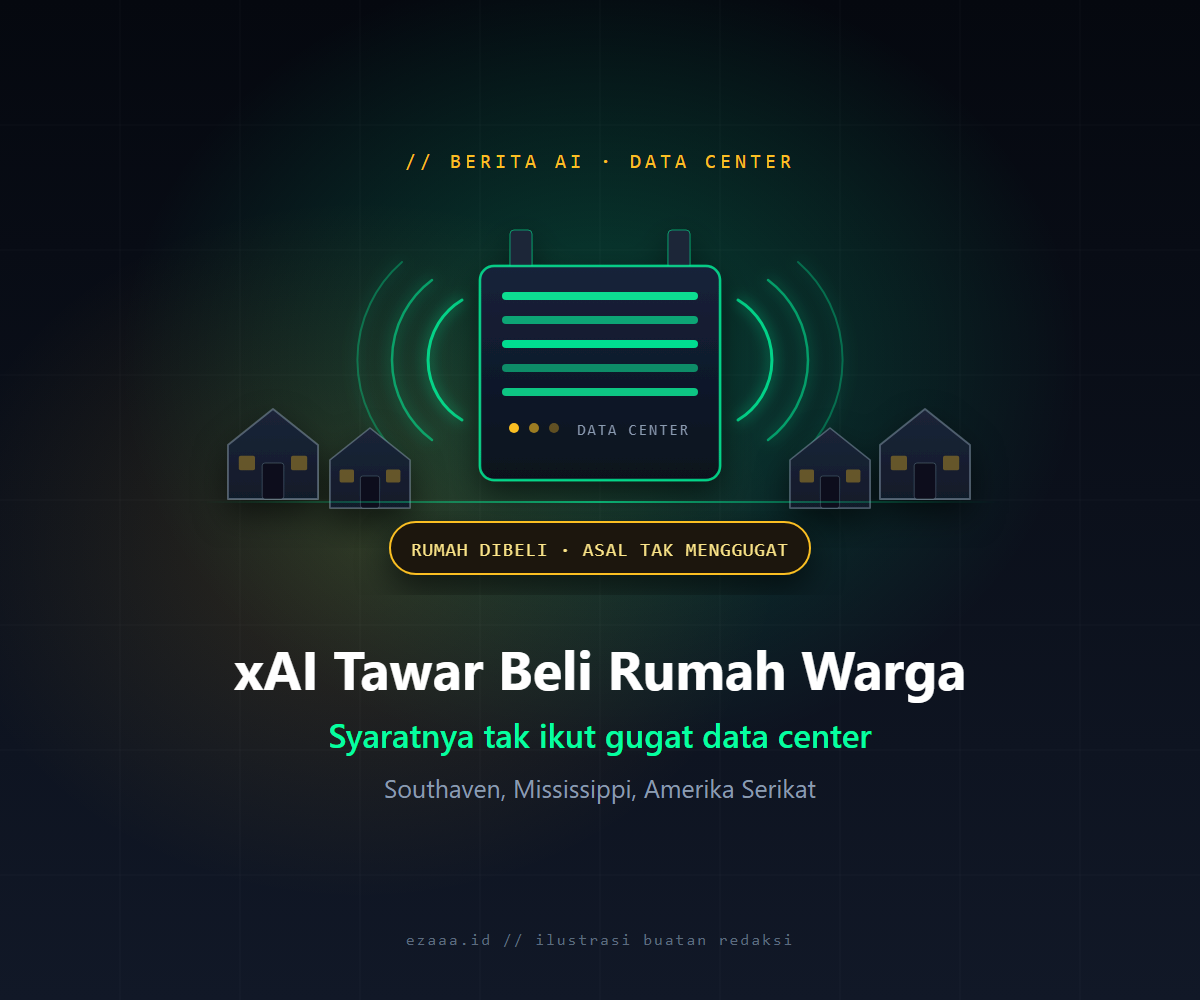 xAI Tawar Beli Ratusan Rumah Warga, Syaratnya Tak Ikut Gugat Data Center