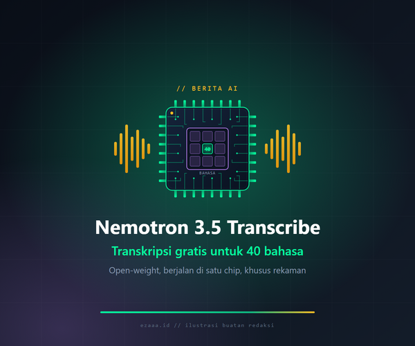 Nvidia Rilis AI Nemotron 3.5 untuk Transkripsi 40 Bahasa